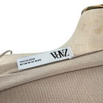 ZARA  Rose Button Cardigan‎ Puff Sleeve Cropped Beige Tan Silver Size Medium Photo 8