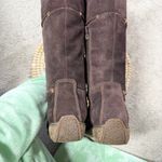 Timberland  Y2K Moorland Hollace Tall Brown Suede Lace-Up Boots Sherpa Lined 7.5M Photo 9