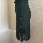 Lulu’s Only Want You Forest Green Lace Midi Dress Bodycon Slip NWT Medium Size undefined Photo 9