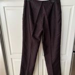 J McLaughlin silk pants 8. Black with‎ pink polka dot. Photo 3