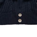 Sweater Project  Black Shawl Collar Crop Cropped Ribbed Cardigan Sweater XL NEW Photo 8