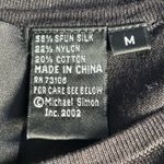 Vintage Michael Simon Dog Angel Holiday Loop Yarn Black Knit Top Medium Festive Photo 6