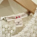 Chelsea and Violet White & Black Lace Mini Dress Size M Pre-owned Photo 4