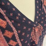 Lucky Brand  Elegant Blue Pink Women's Top 7/8 sleeves size medium Photo 1