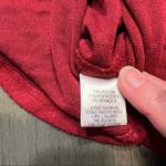 Gibson Womens Petite Medium Red Long Sleeve V Neck Hi Photo 7