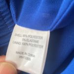 L'Academie  deep‎ V Neck Velvet women's XS Top long sleeve Romantic luxury blue Photo 4