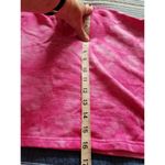 BP . Women's Sweatshirt Pink Tie-Dye Print Cropped Long Sleeves Henley Neck Sz XS Photo 4