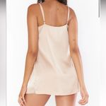 Show Me Your Mumu Happily Ever Top Slip X-Small in Champagne Luxe Satin Flaw XS Photo 2