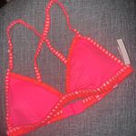 Victoria's Secret NEW  Neon Coral Crochet Racerback Large Photo 4