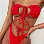 Tiger Mist Red One Piece Swim Photo 1