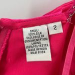 Scala NWT  Pink Sequin Silk Strapless Cocktail Bubble Party Mini Dress Sz 2 READ Photo 3