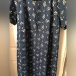 Vintage Original TY Wear Floral Denim 100% Cotton maxi jean Dress plus sz 1X Blue Photo 3