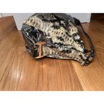 Dana Buchman Hobo Bag Womens Large Brown Snake Print Faux Leather Shoulder Zip Photo 4