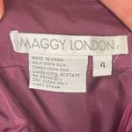 Maggy London Fuchsia Silk Halter Dress Size 4 Photo 4