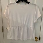 Planet Gold White Tshirt Blouse Photo 1