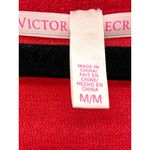 Victoria's Secret Shirt Women Medium Pink Scoop Neck Linen Blend Mesh Dolman Photo 3