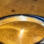 Natural Aquamarine Sterling Silver Halo Ring Size 6 Photo 5