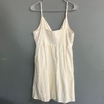 Old Navy  linen blend tie front Cream Dress with Bow Detail Large #711 Photo 5