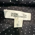 Diane Von Furstenberg DVF Polka Dot Halter Straight Leg Jumpsuit Size 10 Silk‎ Blend Photo 4