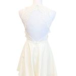 NBD  Small White Fit Flare Open Back Mini Dress Photo 3