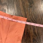 Ekouaer Elegant V-Neck Short Sleeve Top in Orange Photo 5