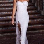 Alamour The Label White Lace Gown Photo 0