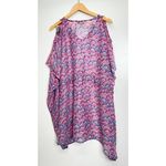 The‎ Royal Standard Beach Cover Up Shell Print Pink/Blue Size Medium Pink Photo 3