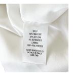 Lulus Going Steady White Backless Skater Dress Low V-Neck Mini Sleeveless Size L Photo 3