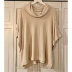 Barefoot Dreams  cozy chic cowl neck cream poncho sweater L/XL Photo 4