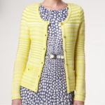 Trina Turk Ashbridge Yellow White Stripe Knit Cardigan XS Small Photo 11