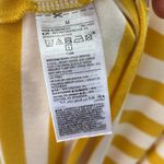 Old Navy Short Ruffle Sleeve A-Line Swing Dress Size MEDIUM Yellow Right Striped Photo 7