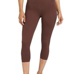 NWT New Brown Prana Momento Capri Leggings Pants Womens Yoga S Pilate Gym Casual Photo 1