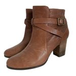 Cole Haan Women 8.5 B Ankle Boot Distressed Leather Cassidy Buckle Bootie Photo 5