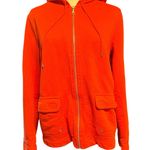 Lauren Jeans Co Full Zip Hoodie Orange Jacket. Women's Size Small Photo 0