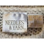 Vintage 90s Needles & Yarn Sweater Womens M Patchwork Floral Knit Korea Size M Photo 7