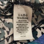 Tahari  Green, Black, and White Patterned Blouse Photo 3