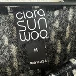 Clara Sunwoo Longline Black White Printed Tunic Top Lagenlook Mature Modest M Size M Photo 1