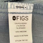 FIGS Heather Indigo Blue Casma Scrub Top Size XS Photo 3