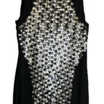 Blessed Are The Meek Dress Black Silver Sequin Sparkly Cocktail Size 0 NWT Photo 0