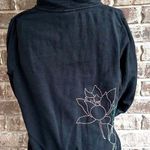 The North Face Vintage  Women's Hooded Jacket Large Black Zip Embroidered… Photo 4