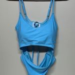 Aqua Blu Women's One Piece Swimsuit Blue Size L Photo 1