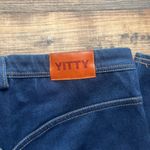 YITTY Women's Denim Is Served Jean Legging Blue Smoothing Dark Denim Size L Photo 3