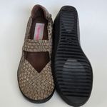 Bare Traps Ursala Bronze Metallic Woven Mary Jane Wedge Heels Shoes Size 7½ Photo 8