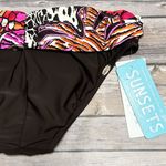 Sunsets Temptress Push Up Underwire Ruched Waistband Bikini Small Ivory Brown Photo 8