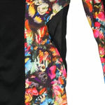 Jessica Simpson  Performance Jacket Activewear Mesh Back Black Floral Size M Photo 2