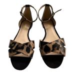 Nine West  Animal Print Cross-Cross Ankle Strap Flat Sandals Women’s Size 7M EUC Photo 1