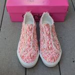 NWT Corky's Babalu Heart Print Slip On Sneakers Pink Size 8 Photo 2