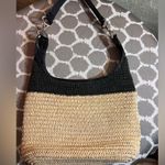 Brighton  Black and Natural Tan Woven Women’s Bag black and silver accents spring Photo 11