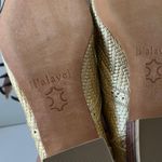 i’alave Metallic Gold Chevron Textured Lace Up Leather Oxford Shoes Size 37‎ Photo 6