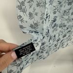 Vintage Blue Floral Sheer Lightweight Long Rectangle Scarf India Accessory Photo 6